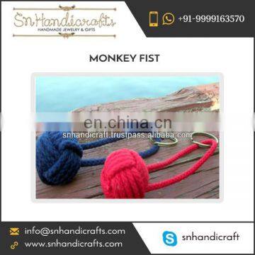 Top Quality Monkey Fist Nautical Rope Keychain Available from Genuine Supplier