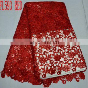 High Quality Wholesale/retail Lace Fabric/best Price African Cord Guipure Embroidery Lace(FL593)in Stock/sales Well photo-4