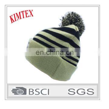 Custom Wholesale Design Fashion Winter Knitted Hat With Pom Pom photo-4
