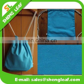 Factory custom high quality canvas drawstring bag for promotion