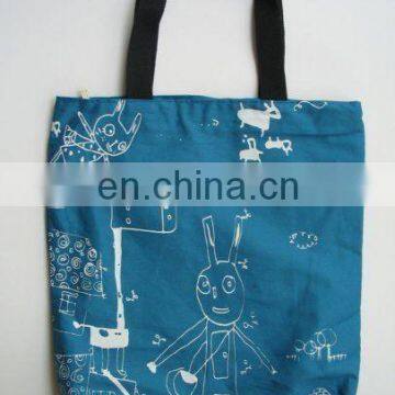 New Design Fashionable recyclable plain white cotton bag