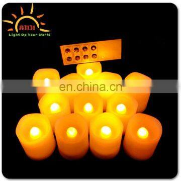 Wholesale 3*AA Bttery operated remote control candle for party wedding decoration