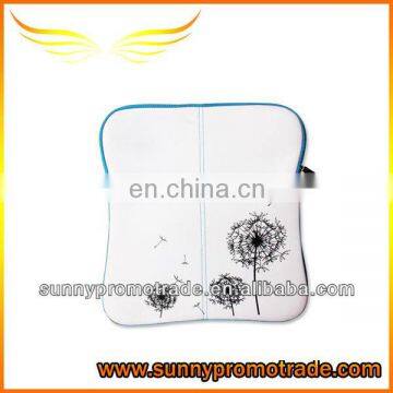 white printing flower Neoprene pad bag for laptop with your Logo