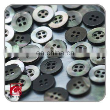 Black mother of pearl shell button,china button factory,new design products