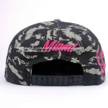 Custom 6 Panel 2 Tone 3D Embroidered Snapback Hat photo-5