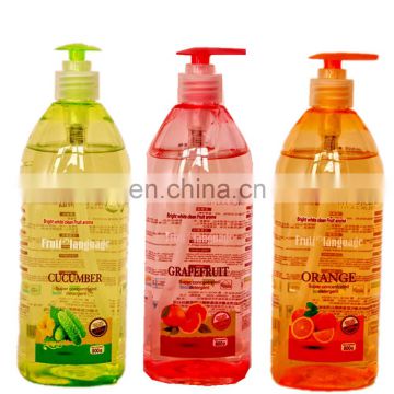 Fruit language dish liquid high foam for OEM