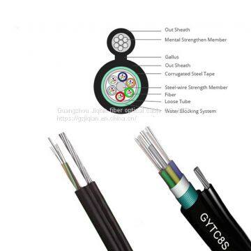 Self-supporting Figure 8 GYTC8S Outdoor Averial Installation 24 or 48 Core Fiber Optic Cable photo-2