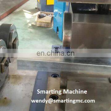 Automatic rectangle pipe end reducing machine for fitting one pipe into another