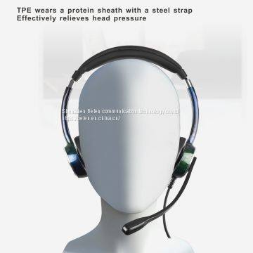 China Beien FC22 USB business telephone headset for call center customer service multimedia teaching headset