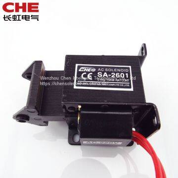 SA-2601 2.0kgf 19.6N 15mm push pull type tractive solenoid electromagnet for vending machine