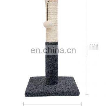 Cheap Price Warm Color Beige Small Size Cat Climbing Jumping Frame With Cat Scratching Board Post photo-3