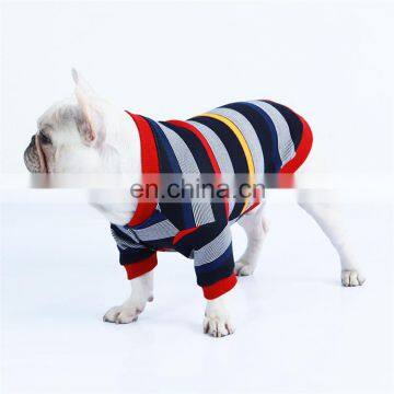 Wholesale Casual Cotton Stripe Pet Dog British Style Clothes Winter Cold photo-5