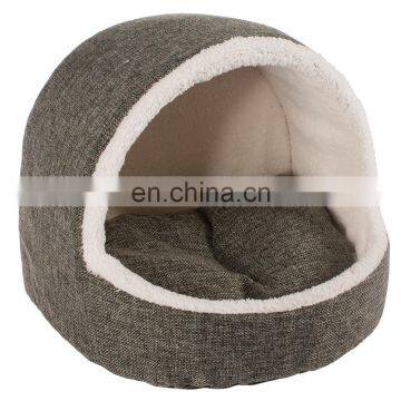 Linen fabric cushion washable baby dog bed