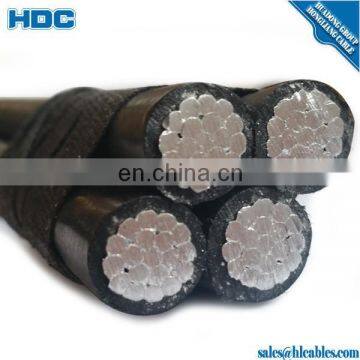 ABC cable 16mm2 25mm2 35mm2 50mm2 70mm2 95mm2 120mm2 xlpe insulation Aluminum Duplex ,Triplex,Quadruplex Aerial bundled cable