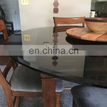 Factory Price Customized Wedding Furniture Mirror Glass Dining Table Top