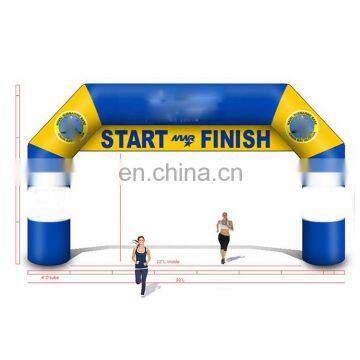 Custom Advertising Welcome Marathon Inflatable Rainbow Finish Line Arch Led Light Price Cheap Inflatable Race Arch For Sale