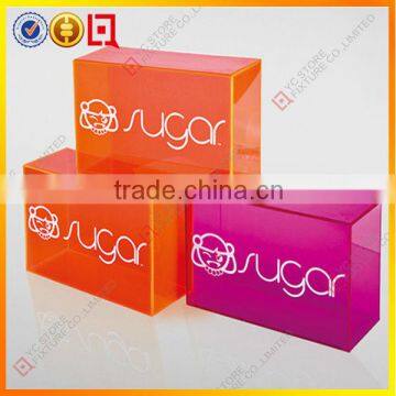 Acrylic Cube with silk screen priting logo