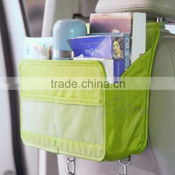 Green Car Seat Back Multifunction Travel Pocket Storage Bag Hanger Holder Organizer photo-3