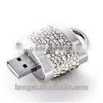 wholesale promotional gift crystal usb flash drive/usb pen drive crystal