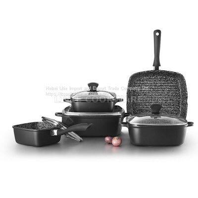 Die Cast Cookware Set Series Square Shape Series Square Cookware Set Supply photo-5