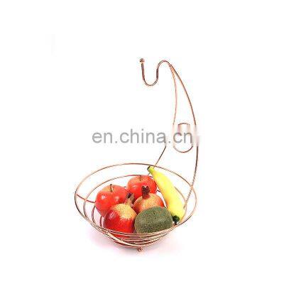 New Style Fashion Household Organizer Modern Storage Vegetables Metal Fruit Basket