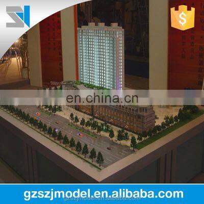 Unit tower building model for commercial real estate development, architecture model