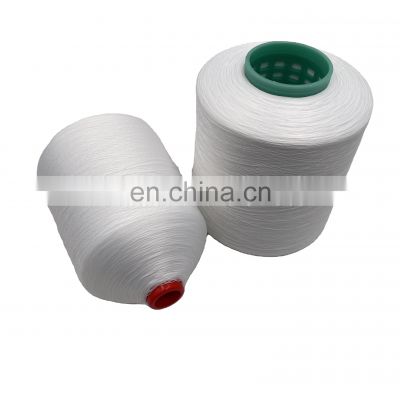 High quality 100% Polyester Overlock Sewing Thread white and dyed for 3 thread overlock sewing machine