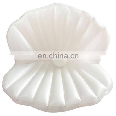 Hot Selling Shell Floating Row Floating Bed Sofa Inflatable Mount Lounge Chair Adults And Children Swimming Rings