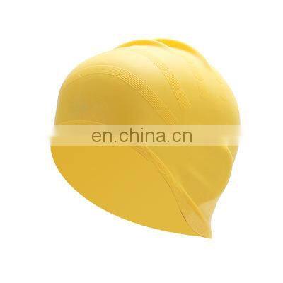 Silicone Ear Protection Swimming Cap Solid Color Men's And Women's Universal Printable Logo Adult Silicone photo-5