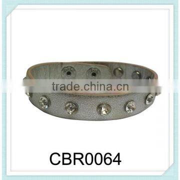 PU artificial fake diamond bracelet