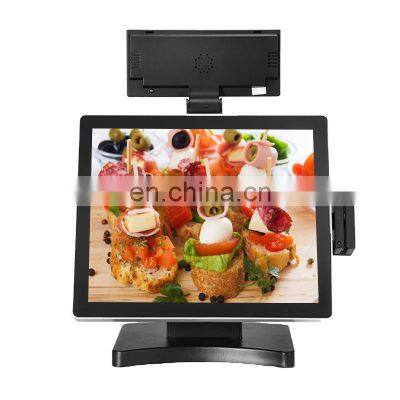 Restaurant all in one pos pc 15 inch Retail Touch Screen Pos Systems Cashier Register With POS Printer