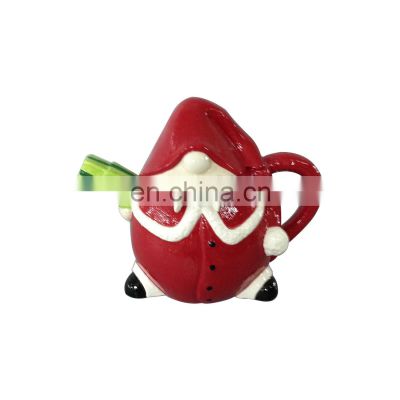 New Factory Custom hand painted santa claus ceramic christmas tea pot