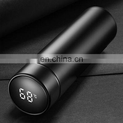 Free Sample 500ml Stainless, Steel Double Wall Vacuum Insulated Flask Temperature Display Led Thermos/ photo-3