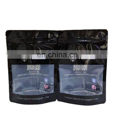 Biodegradable flat bottom meat food packaging plastic zip lock bag for beef chicken food