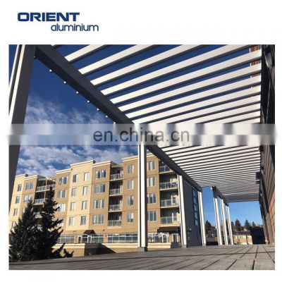 Modern Design Hot Selling Waterproof Louver Roof System Kits Outdoor Aluminium Pergola Louver