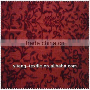 Polyester flocked taffeta fabric