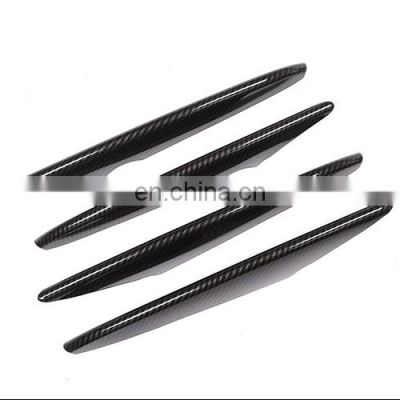 4Pcs Car Accessories Carbon Fiber Style Air intake grille Strips Trim For Mercedes Benz GLC Class X253 2017 2018