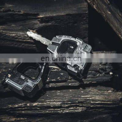 Maiker Offroad Auto Grey Aluminum Alloy Key Cover for Jeep Wrangler JK 4x4 Car Accessories