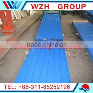 28 gauge curve gi corrugated steel roofing sheet / color coated galvanized steel sheet