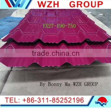 purple roof tile / color coated steel sheet in any RAL color