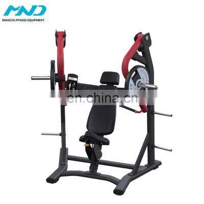 Home Weight plate loaded machine Heavy strength machine gym benches MND PL14 Decline chest press Weight Fitness Equipment Training