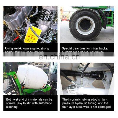 Hengwang HWJB120 Low Price Automatic Feeding Small Mini Truck Cement Concrete Mixer For Sale
