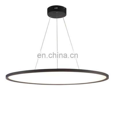 New Ultra Thin Ceiling Hanging Light LED Panel Lights Modern 40/50/60/80 Office Round Pendant Lamps For Indoor Home Living Room