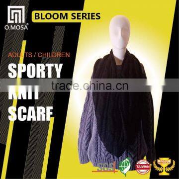 OM2750 O.MOSA 3G_6BS04 Circular Scarf Acrylic Cable Sport Knit Scarf photo-3