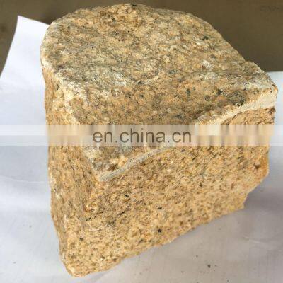 Natural Stone Outdoor Floor Tile Yellow Granite Cube 10x10x10cm Cube photo-5