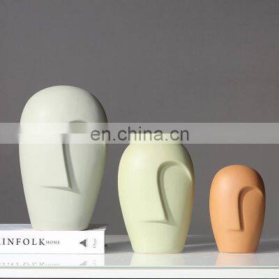 ENO New Creative Nordic Modern Simple Face Ceramic Vase photo-4