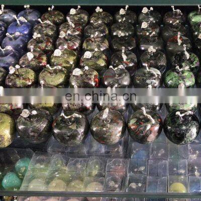 Colourful Crystal Carving Apple Quartz Different Material Crystal Apple For Decoration photo-5