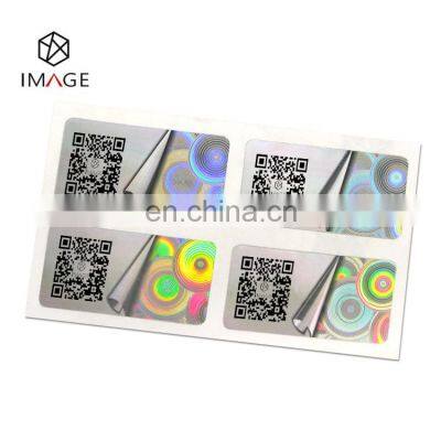 Custom Printable Logo/QR Code/Barcode Security Sticker Label Hologram