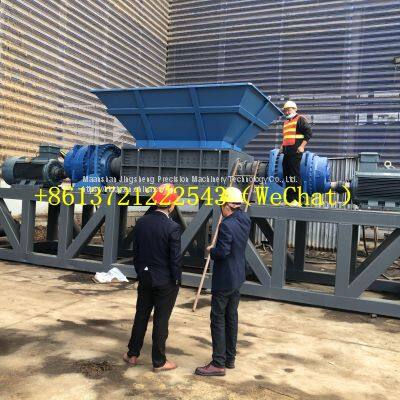 Factory direct selling waste plastic crusher large garbage double shaft shredder multi-functional metal crusher