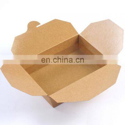 Factory Free Sample Brown Kraft Paper Food Delivery Packaging Box photo-2